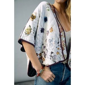 Anthropologie Florina Quilted Kimono OS